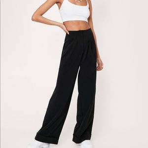 Nasty Gal High-Waisted Black Pants